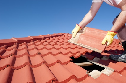 Tile roofing repair