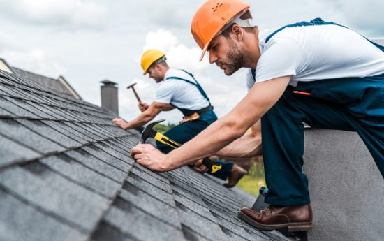 Black shingle install